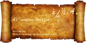 Üveges Anita névjegykártya